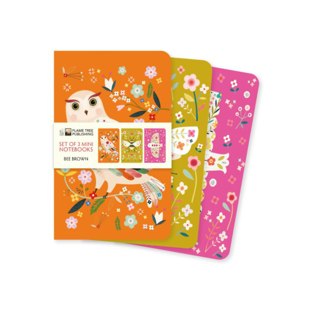 Bee-Brown-Set-of-3-Mini-Notebooks-1