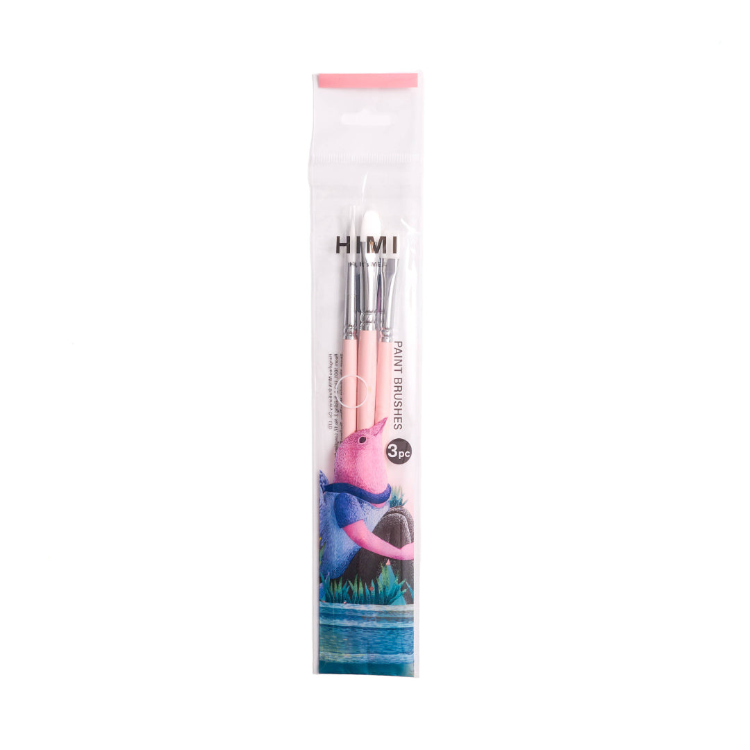 HIMI Penselset rosa (3 penslar)