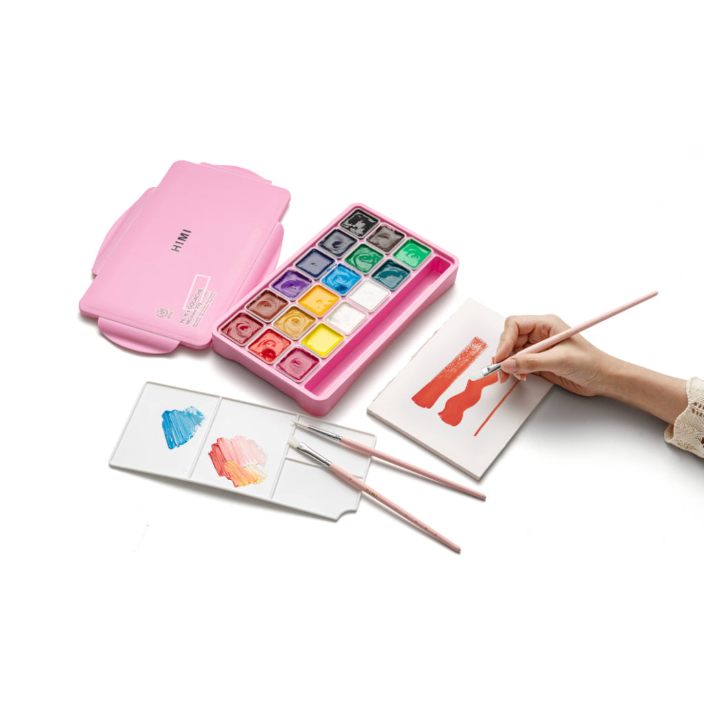 HIMI Penselset rosa (3 penslar)