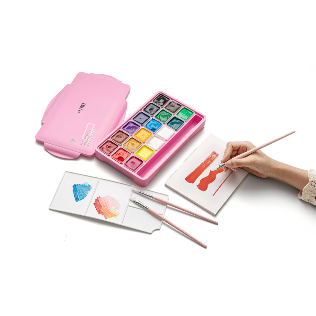 HIMI Penselset rosa (3 penslar)