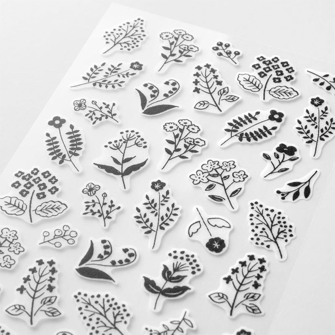 Sticker-TwoSheets-Monotone-Flower-3